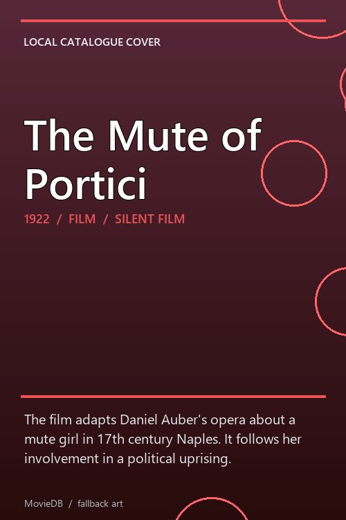 The Mute of Portici poster