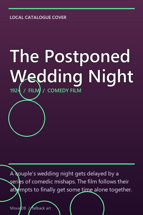 The Postponed Wedding Night poster