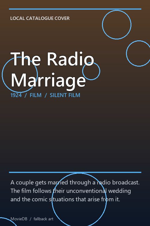 The Radio Marriage poster