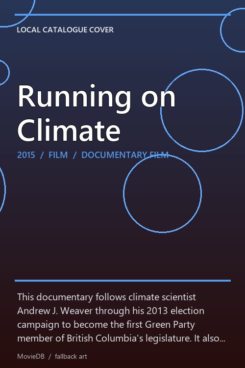 Running on Climate poster