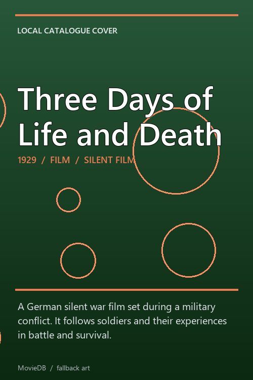 Three Days of Life and Death poster