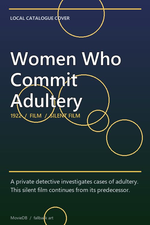 Women Who Commit Adultery poster