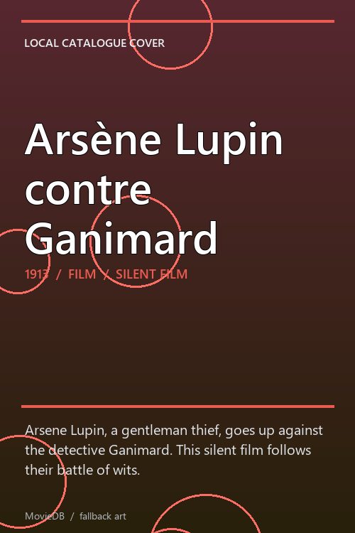 Arsène Lupin contre Ganimard poster