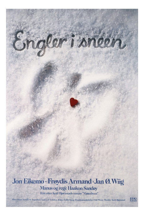 Engler i sneen poster
