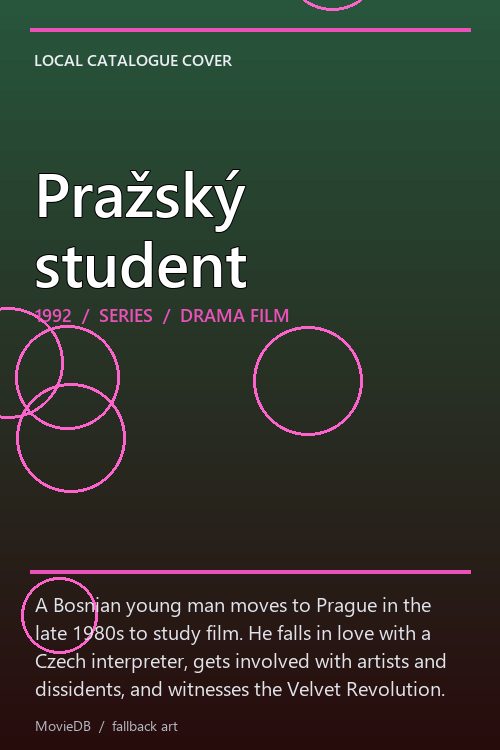Pražský student poster