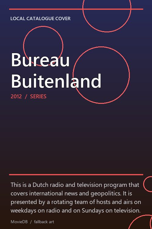Bureau Buitenland poster