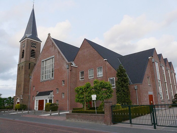 Staphorst in tegenlicht poster