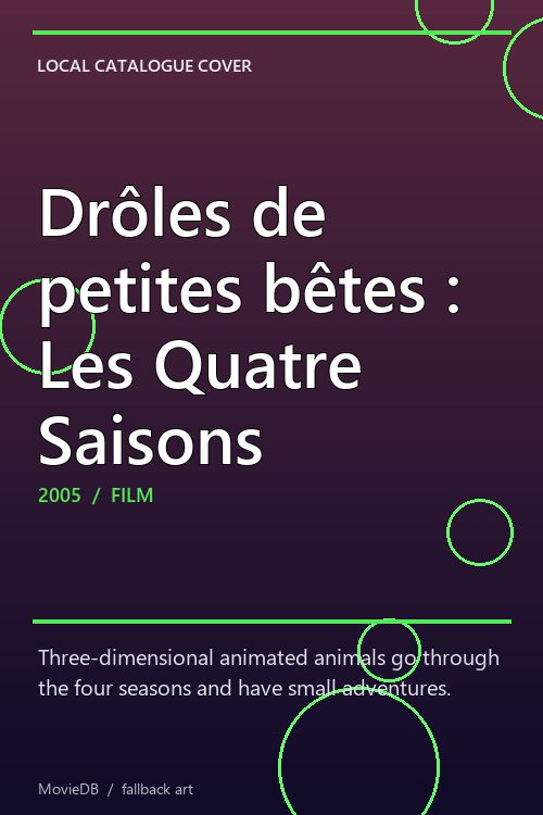 Drôles de petites bêtes : Les Quatre Saisons poster