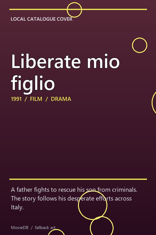 Liberate mio figlio poster
