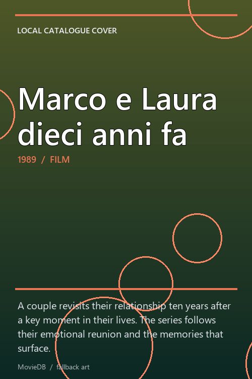 Marco e Laura dieci anni fa poster