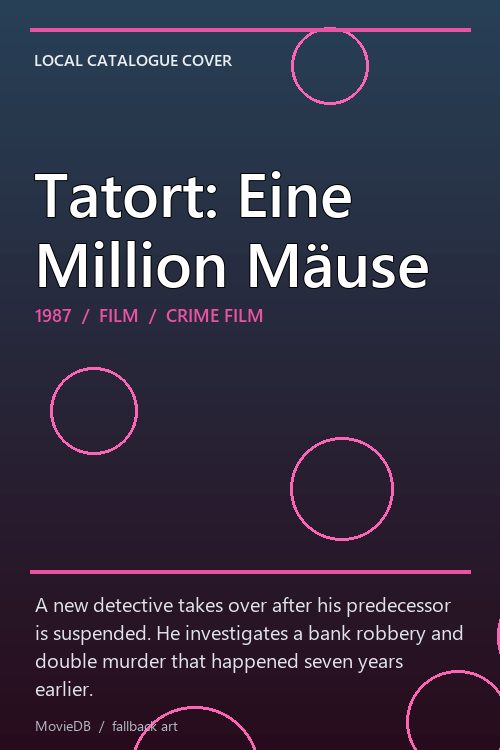 Tatort: Eine Million Mäuse poster
