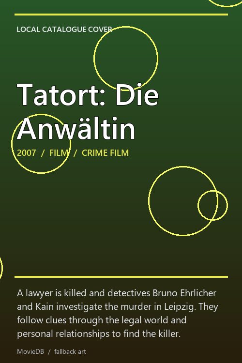 Tatort: Die Anwältin poster