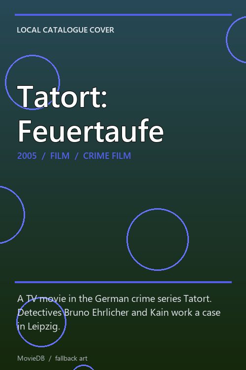 Tatort: Feuertaufe poster
