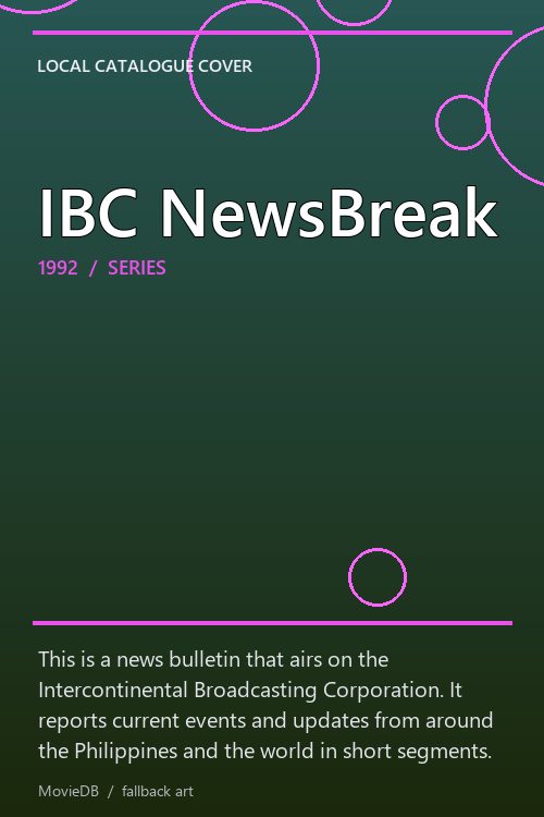 IBC NewsBreak poster