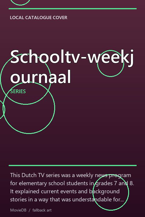 Schooltv-weekjournaal poster