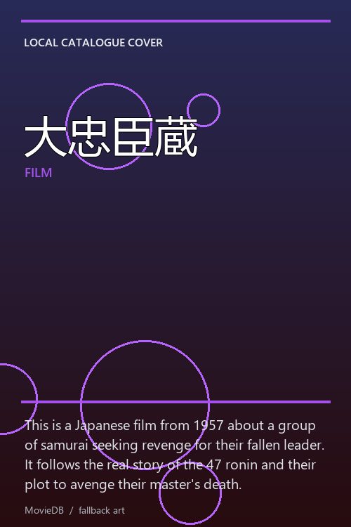 大忠臣蔵 poster