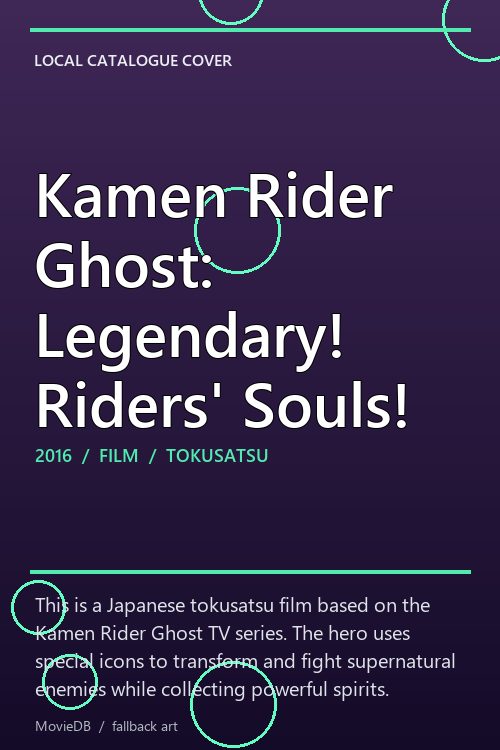 Kamen Rider Ghost: Legendary! Riders' Souls! poster