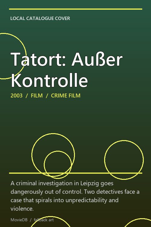 Tatort: Außer Kontrolle poster