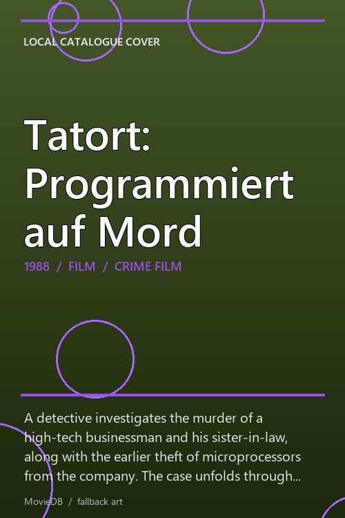 Tatort: Programmiert auf Mord poster