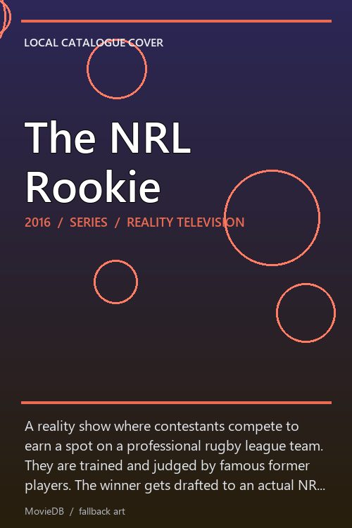 The NRL Rookie poster