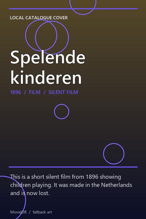 Spelende kinderen poster