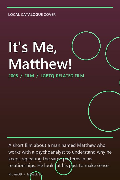 It's Me, Matthew! poster