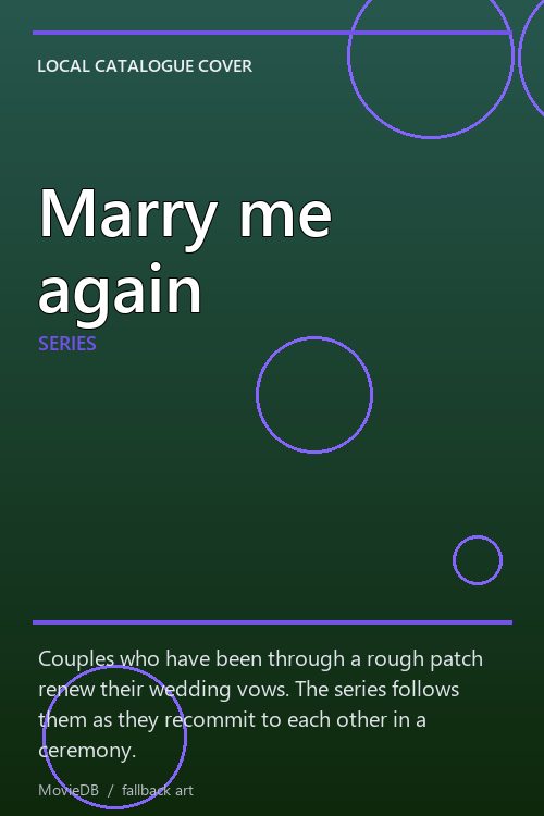 Marry me again poster