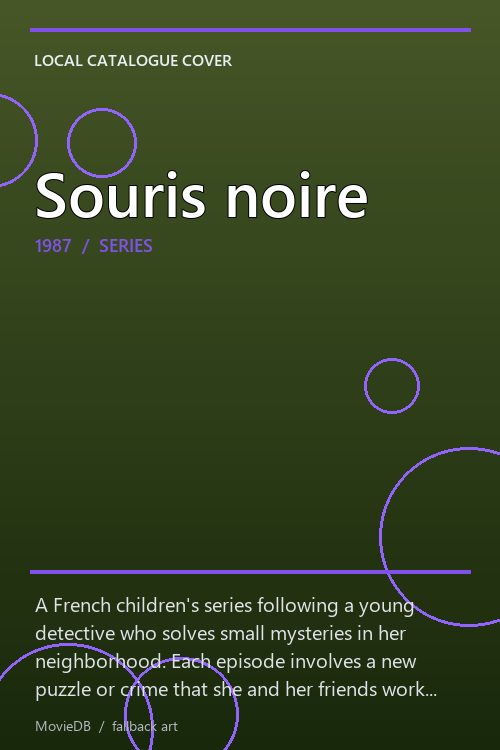 Souris noire poster