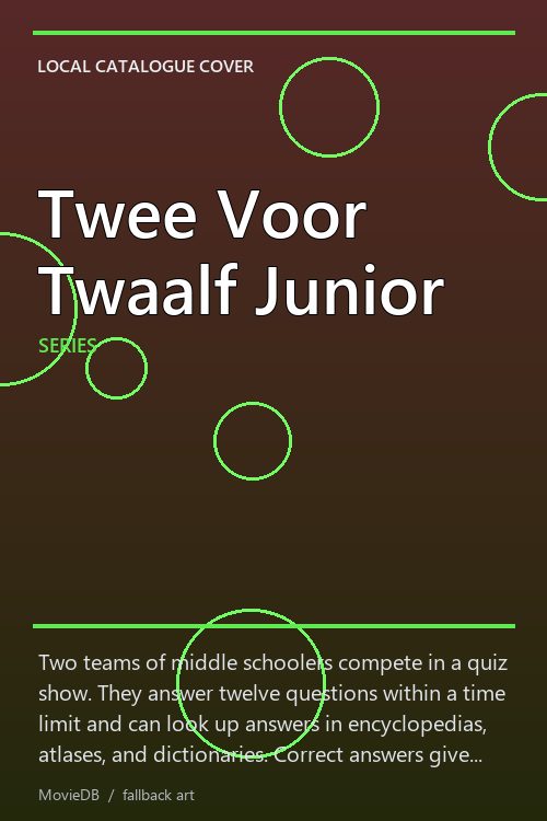 Twee Voor Twaalf Junior poster