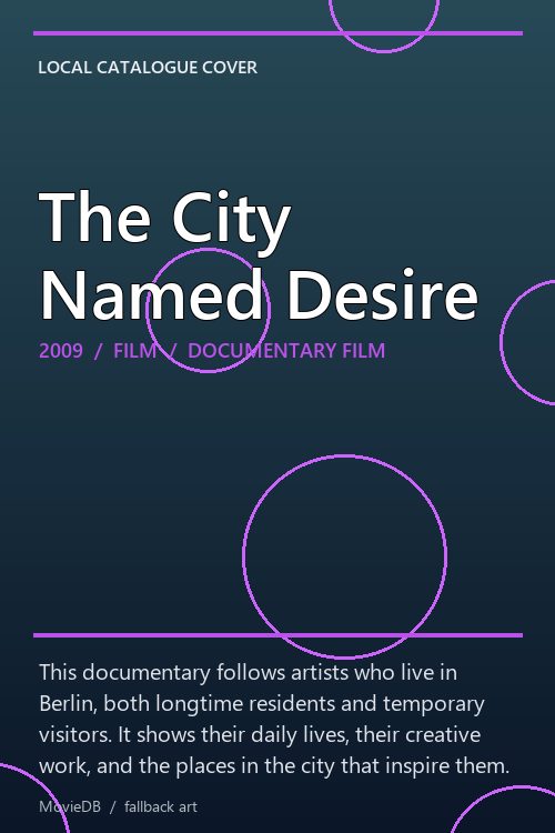The City Named Desire poster