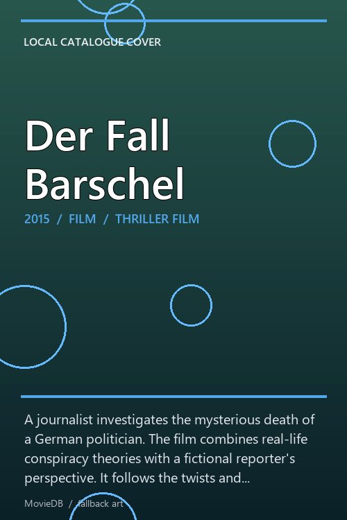 Der Fall Barschel poster
