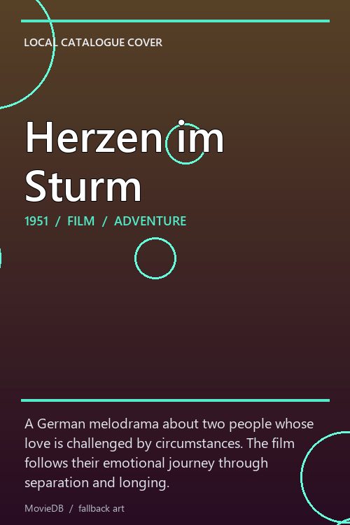 Herzen im Sturm poster