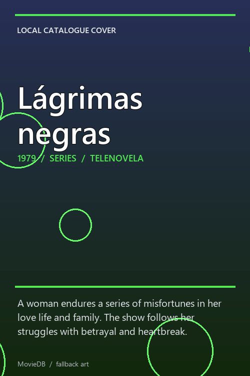 Lágrimas negras poster