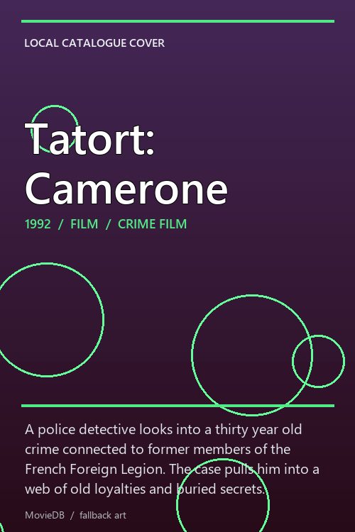 Tatort: Camerone poster