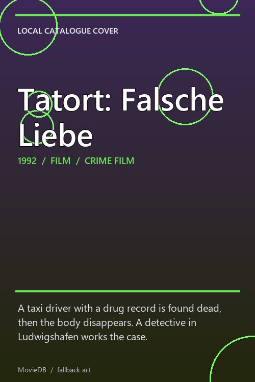 Tatort: Falsche Liebe poster