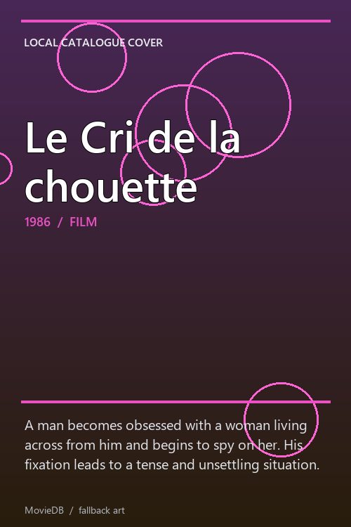 Le Cri de la chouette poster