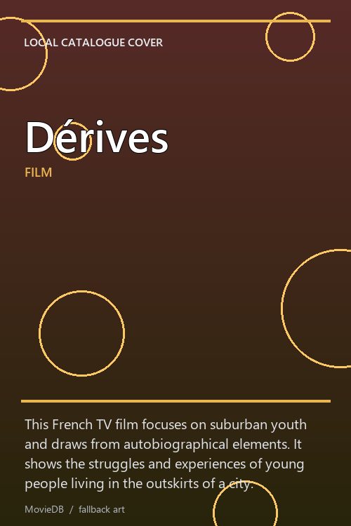 Dérives poster