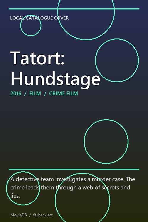 Tatort: Hundstage poster