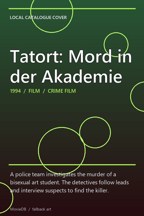 Tatort: Mord in der Akademie poster
