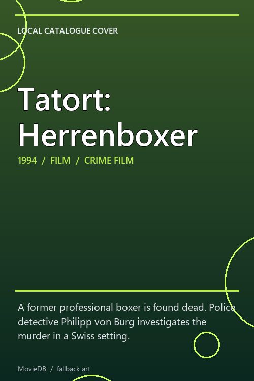 Tatort: Herrenboxer poster