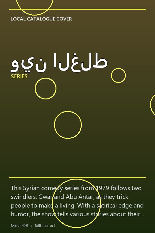 وين الغلط poster