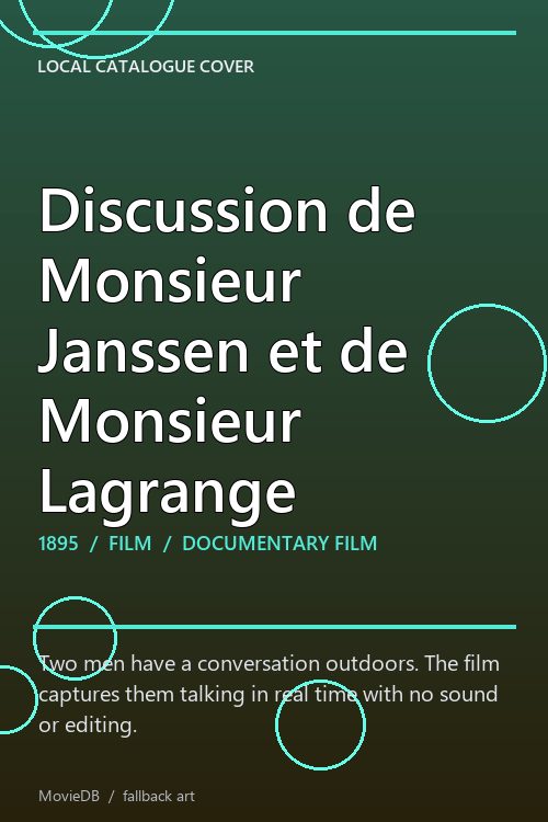 Discussion de Monsieur Janssen et de Monsieur Lagrange poster