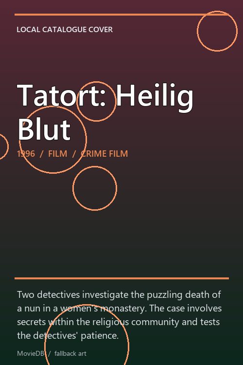 Tatort: Heilig Blut poster