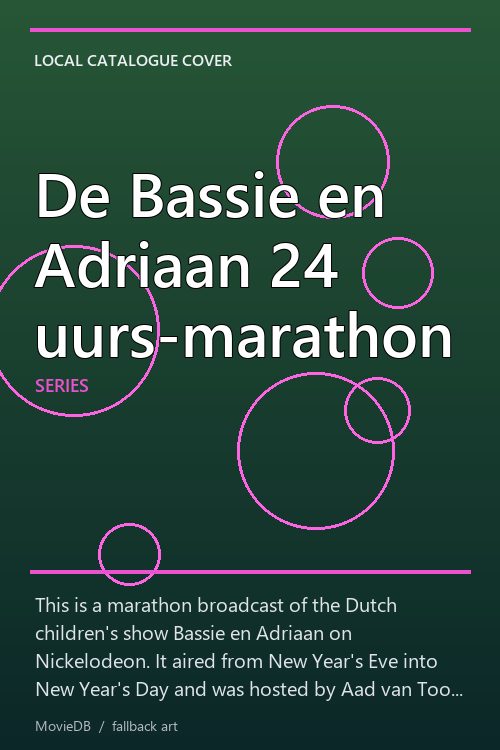 De Bassie en Adriaan 24 uurs-marathon poster