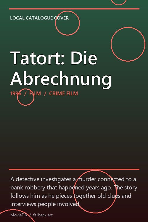Tatort: Die Abrechnung poster