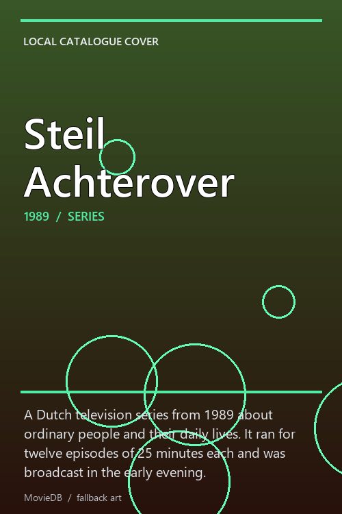 Steil Achterover poster