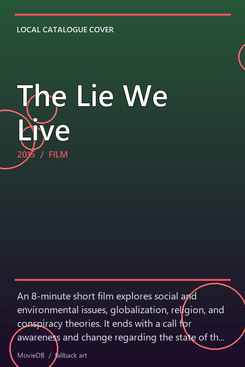 The Lie We Live poster