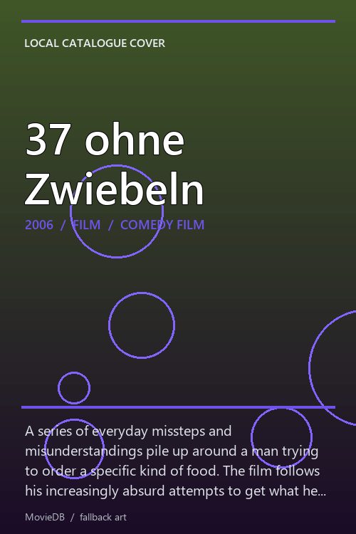 37 ohne Zwiebeln poster