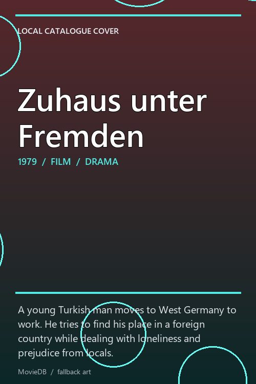 Zuhaus unter Fremden poster
