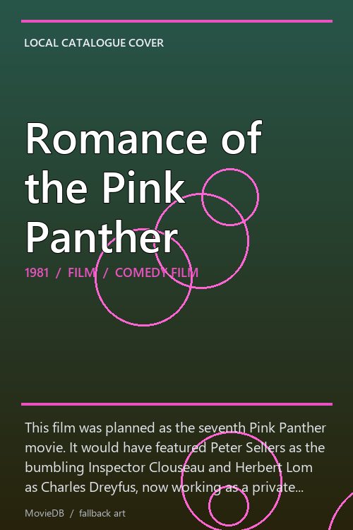 Romance of the Pink Panther poster